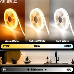 Светодиодная лента COB CRI 95 гибкая белая (арт. 25-19084991)