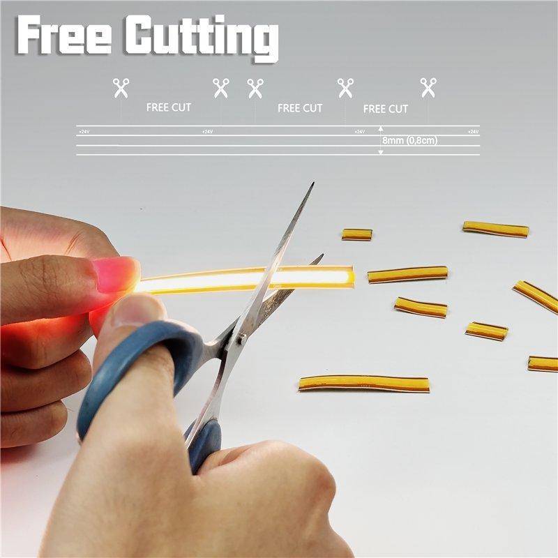 Светодиодная лента COB 3000K-6500K 6.6/8мм 320/528 чипов (арт. 25-19084992)