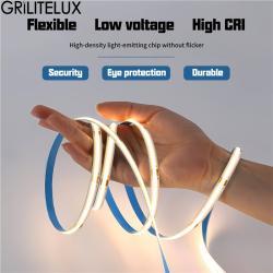 Светодиодная лента COB 8мм 12V/24V 320/480LED CRI90 (арт. 25-19085124)