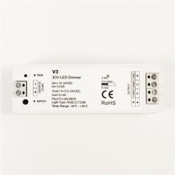 Контроллер для светодиодной ленты RGB/RGBW 12V/24V, диммируемый (арт. 25-19085126)