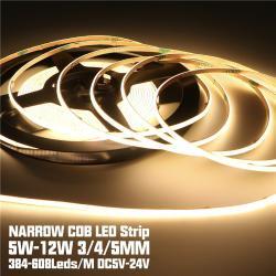 Светодиодная лента COB 3-5мм 400-480LED/м 12-24V RA90 гибкая (арт. 25-19085144)