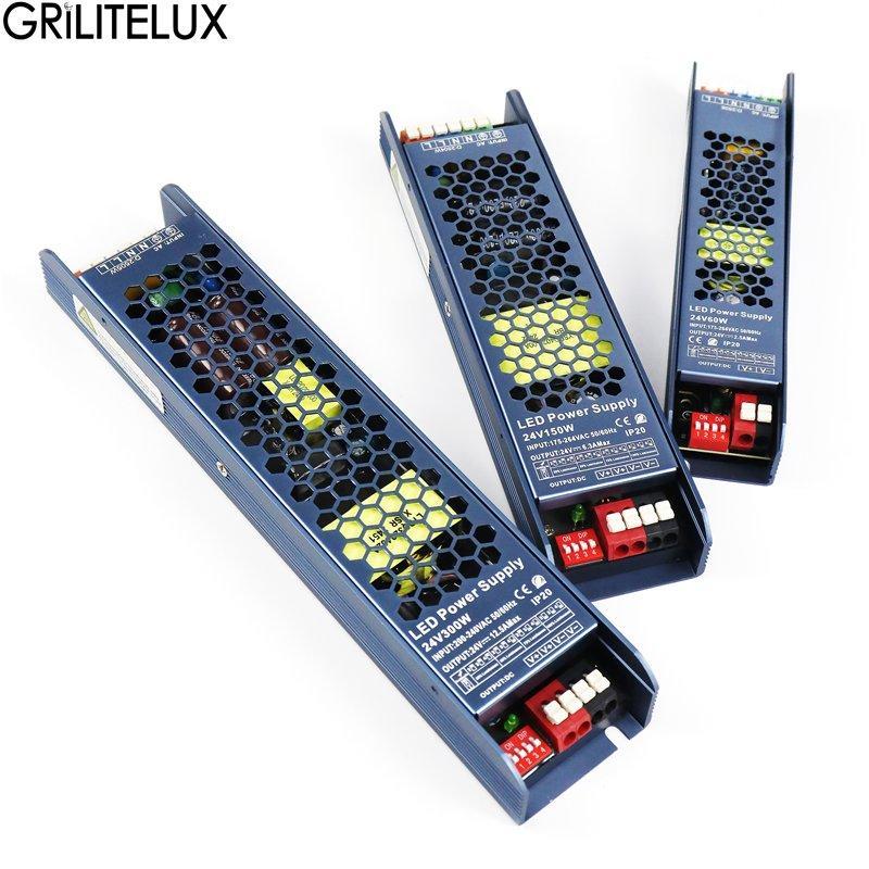 Блок питания LED диммируемый 12V/24V 30-200W IP20 (арт. 25-19085159)