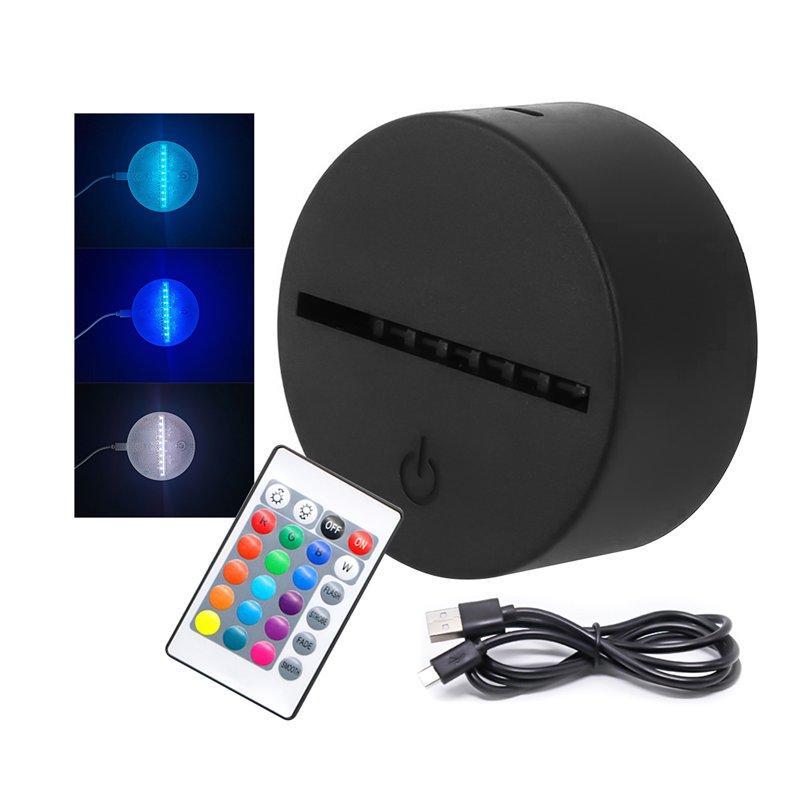 Светодиодная лампа с акриловой 3D подсветкой на батарейках (арт. 25-19085190)