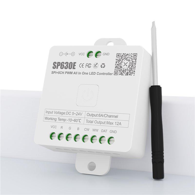 Контроллер для светодиодных лент 5CH PWW Bluetooth 12V (арт. 25-19085194)