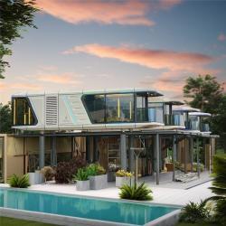 Дом-капсула современный люкс разной площади (арт. 25-24110014)