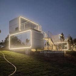 Модульный мобильный дом с джакузи и сауной, двухуровневый (арт. 25-24110053)