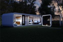Дом-контейнер с душем и двумя спальнями, стиль капсула (арт. 25-24110106)