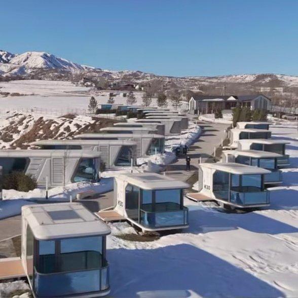 Дом-контейнер для отдыха просторный и мобильный (арт. 25-24110126)