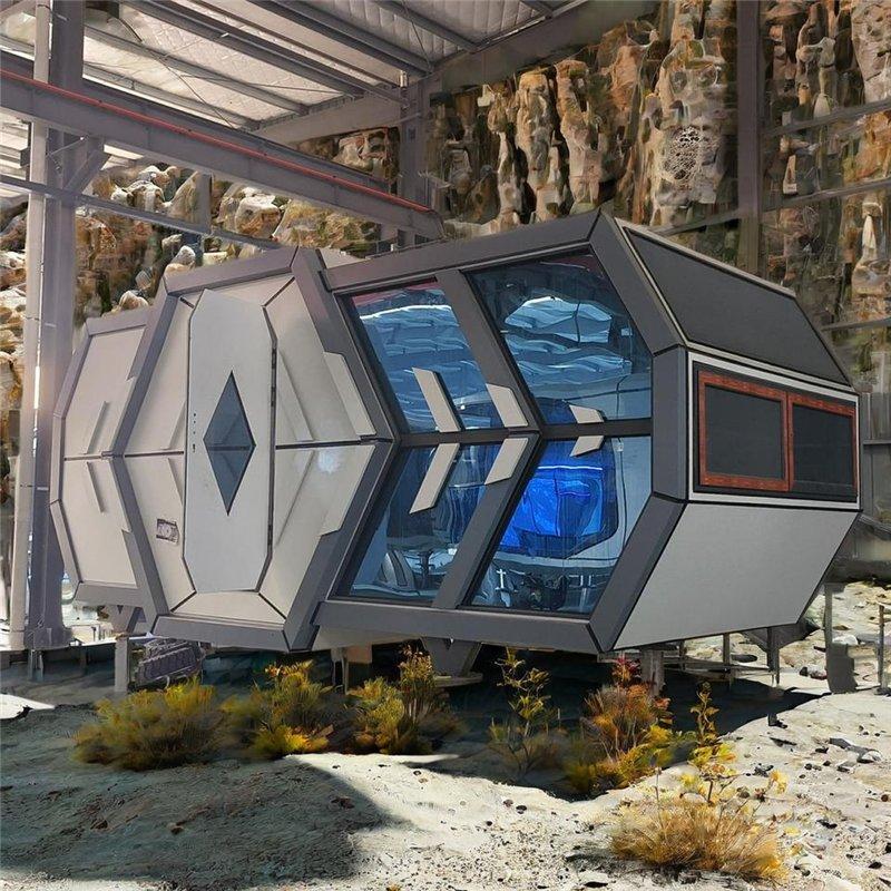 Капсула-отель для кемпинга с панорамным стеклом (арт. 26-1090043)