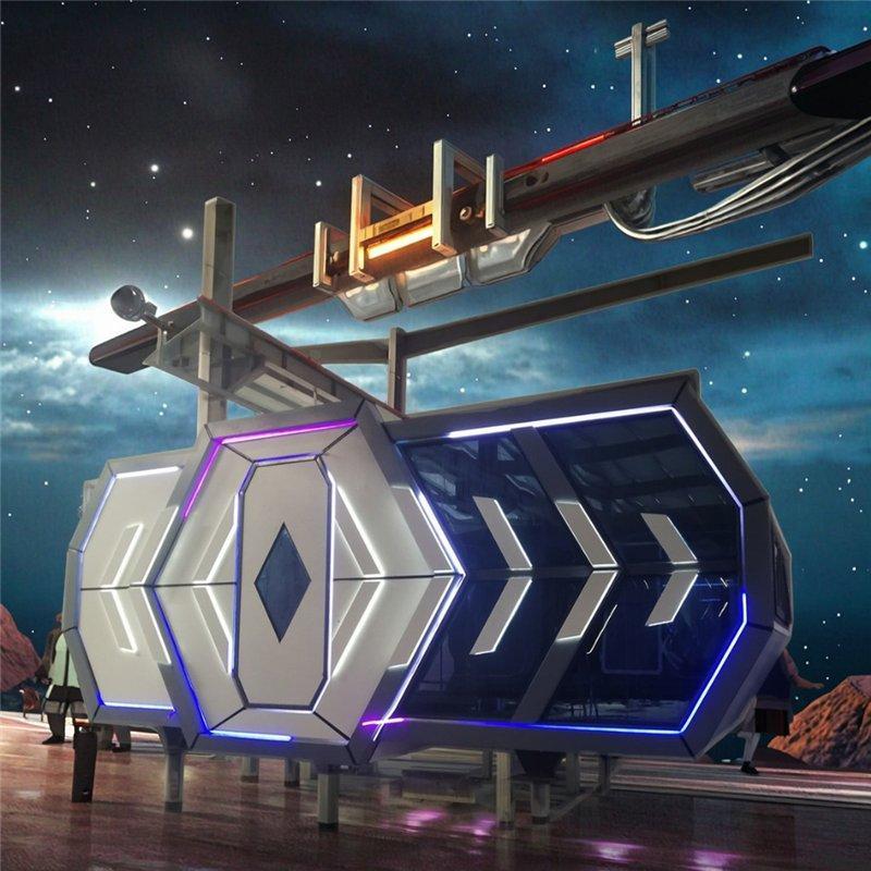 Капсульный дом из стали с готовым интерьером для совместного проживания (арт. 26-1090055)