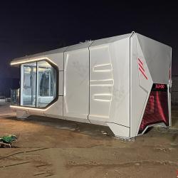 Модульный дом из контейнера с двумя этажами и стальным каркасом (арт. 26-1090065)