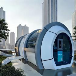 Мобильный дом капсульного стиля из стали для офиса и дома (арт. 26-1090081)