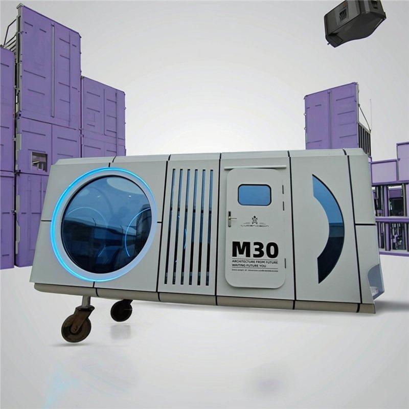 Дом-контейнер мобильный стальной капсула для отдыха (арт. 26-1090115)