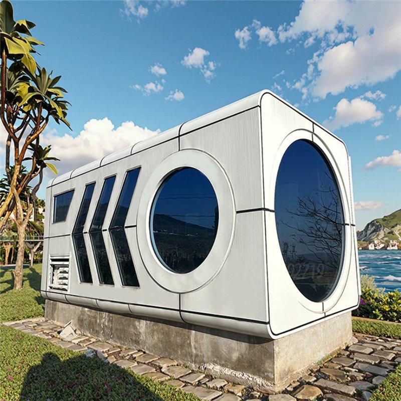 Контейнерный дом капсула с нулевой гравитацией и стальными кроватями (арт. 26-1090116)