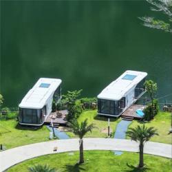 Мобильный стальной кемпинг модуль с капсулой и стеклом (арт. 26-1090121)