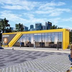 Контейнерный дом-капсула с расширяемым пространством и звездным дизайном (арт. 26-1090147)