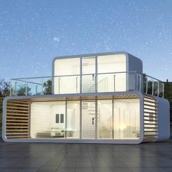 Контейнерный дом-капсула с расширяемым пространством и звездным дизайном (арт. 26-1090147)