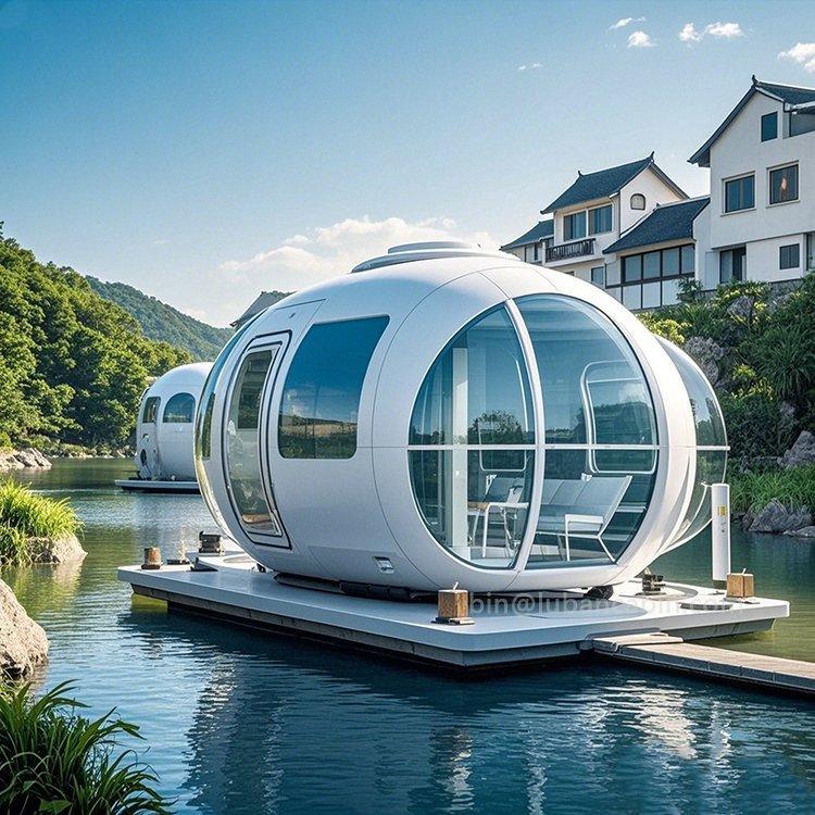 Плавучий дом-отель с понтоном для отдыха на воде (арт. 26-1090190)