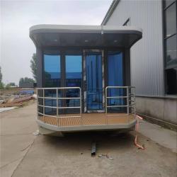 Миниатюрная эковилла на воде из стали, модульная (арт. 26-1090195)