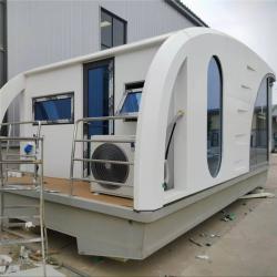 Миниатюрная эковилла на воде из стали, модульная (арт. 26-1090195)