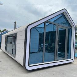 Мобильный контейнер-кафе с капсульным домом и столовой (арт. 26-1090252)