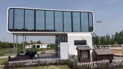 Умный дом-вилла из контейнера с сэндвич-панелями для навеса (арт. 26-1090258)