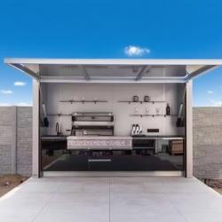 Электрическая уличная кухня из нержавеющей стали с пультом (арт. 26-1090275)