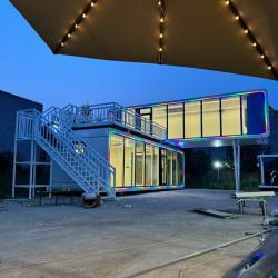 Контейнер-дом капсула с двойным слоем и звездным потолком (арт. 26-1090322)