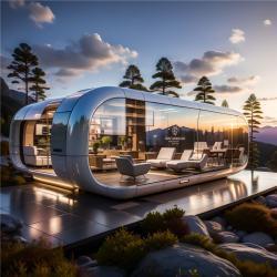 Капсула для размещения из стали для кемпинга и выставок (арт. 26-1090324)