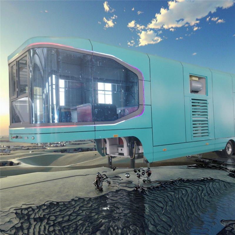 Мобильный стальной дом-капсула с футуристическим дизайном (арт. 26-1090325)