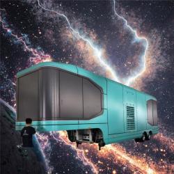 Мобильный стальной дом модульный футуристический офис (арт. 26-1090333)