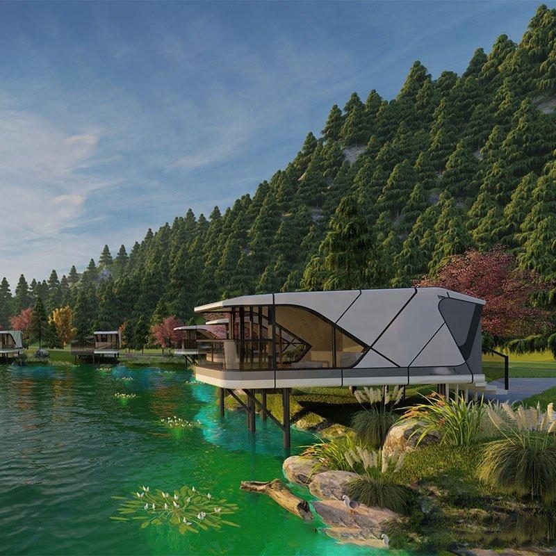 Дом модульный премиум класса для пляжного курорта (арт. 26-1090358)