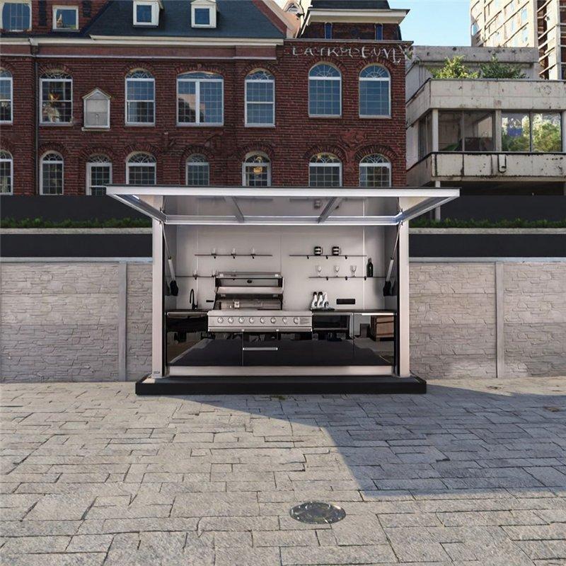 Минимобильный дом с грилем и возможностью перемещения (арт. 26-1090372)