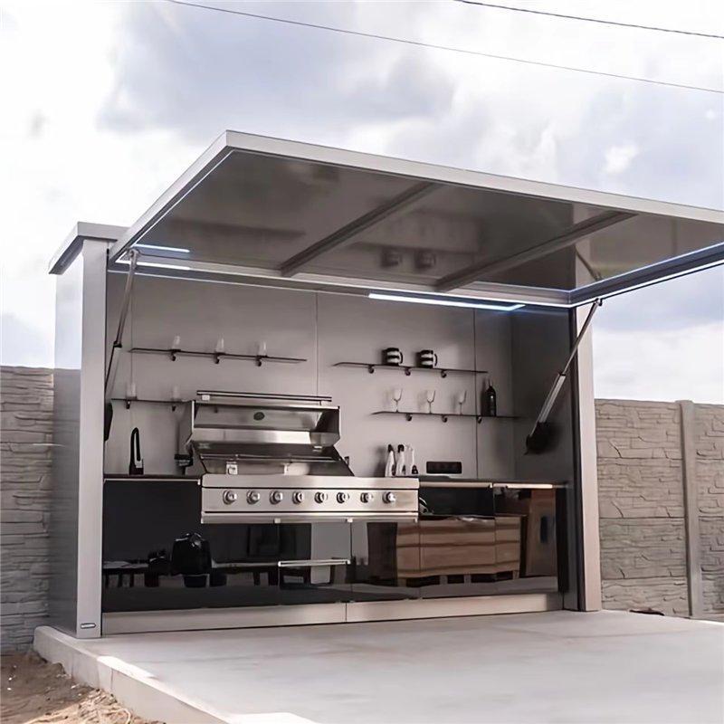 Модульный гриль из нержавеющей стали с шкафами и островами (арт. 26-1090375)