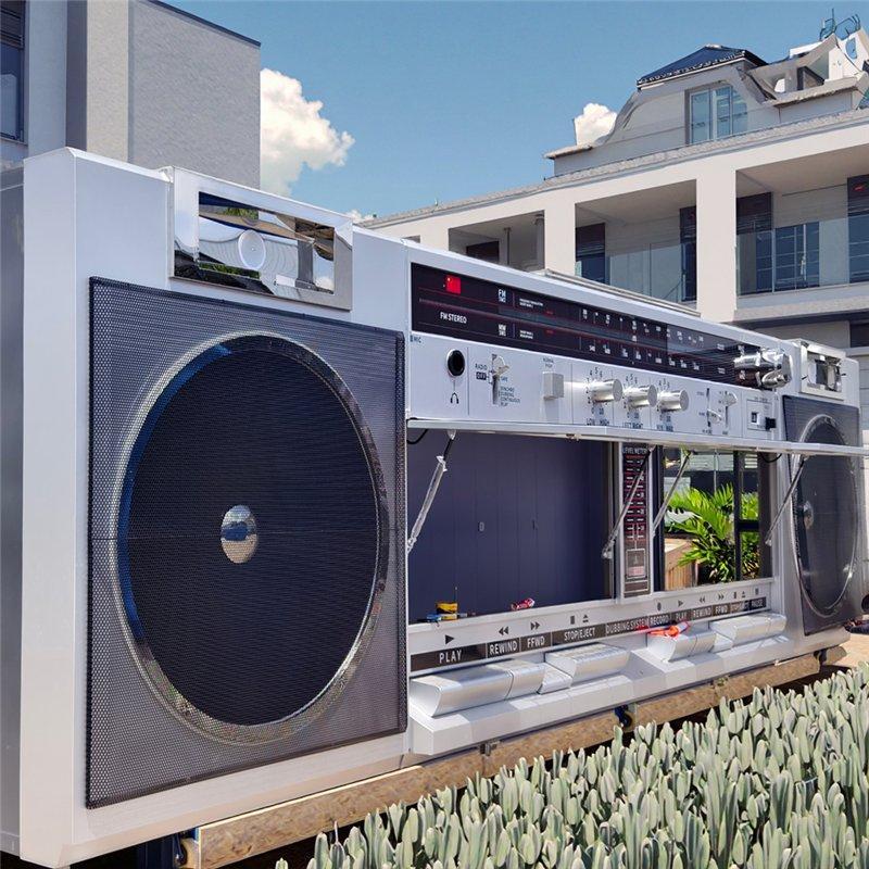 Передвижной дом в форме радио с кухней, легкая установка (арт. 26-1090393)