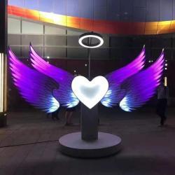 Украшение светодиодные металлические крылья ангела для ТЦ (арт. 26-1090436)