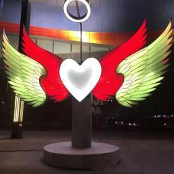 Украшение светодиодные металлические крылья ангела для ТЦ (арт. 26-1090436)