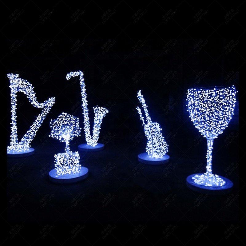 Скульптура из металла "Рождественская Скрипка" для декора (арт. 26-1090467)