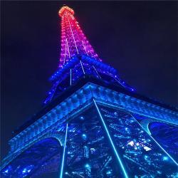 Скульптура из металла Эйфелева башня с LED подсветкой 32м (арт. 26-1090481)