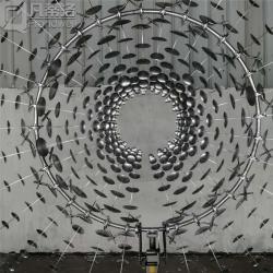 Скульптура для сада из нержавеющей стали с кинетическим эффектом (арт. 26-1090482)