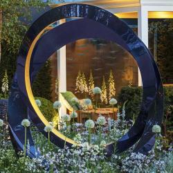 Скульптура из нержавеющей стали круглая для галереи (арт. 26-1090494)