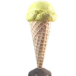 Знак для уличного магазина в виде рожка с лимонным мороженым (арт. 26-1090563)