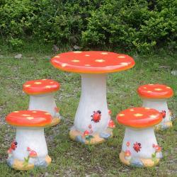 Стол и стул из смолы для улицы, водонепроницаемые (арт. 26-1090573)