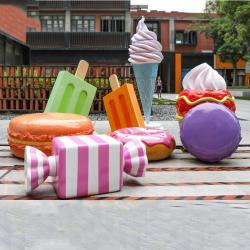 Скульптура мороженого из стеклопластика для декора (арт. 26-1090576)