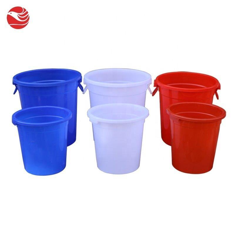 Бак пластиковый 80 л круглый с крышкой для хранения воды и продуктов (арт. 26-1200042)