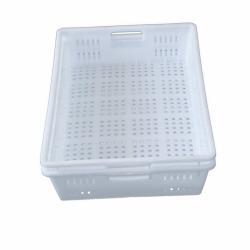 Корзина пластиковая HDPE/PP белая вентилируемая для мяса (арт. 26-1200047)