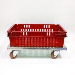 Ящик пластиковый металлический штабелируемый для мяса и рыбы (арт. 26-1200054)