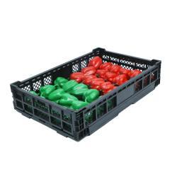 Ящик складной пластиковый с открытыми ручками для логистики (арт. 26-1200104)