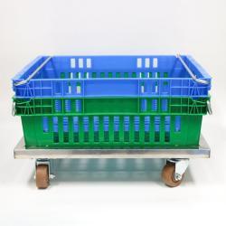 Ящик пластиковый с сеткой для фруктов и овощей (арт. 26-1200122)