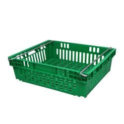 Ящик пластиковый с вентиляцией и ручкой для фруктов (арт. 26-1200128)